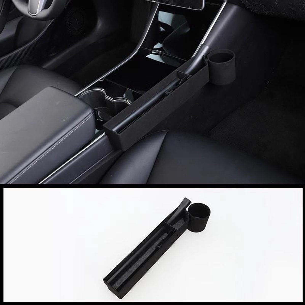 Tesla Model 3 Middenconsole Organizer V3 Beker Zonnebril Munt en Telefoonhouder Accessoires NL en BE