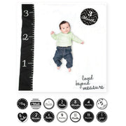 Lulujo Baby's First Year swaddle & cards - Loved beyond measure