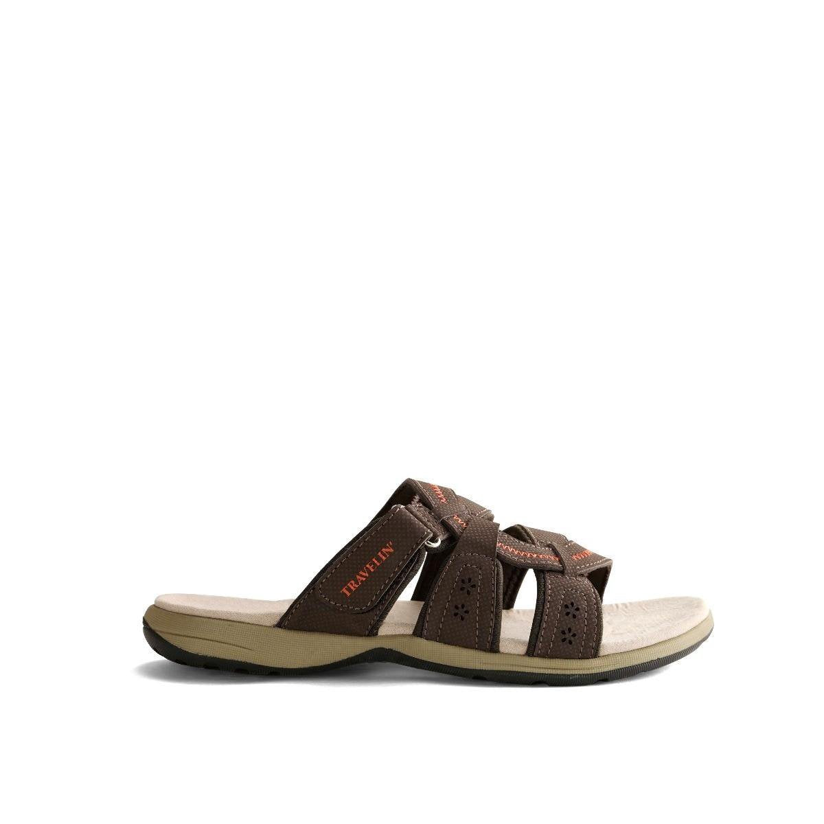 Travelin Asker Lady - Leren Outdoor Slippers - Wandelsandalen - Bruin - Maat 36