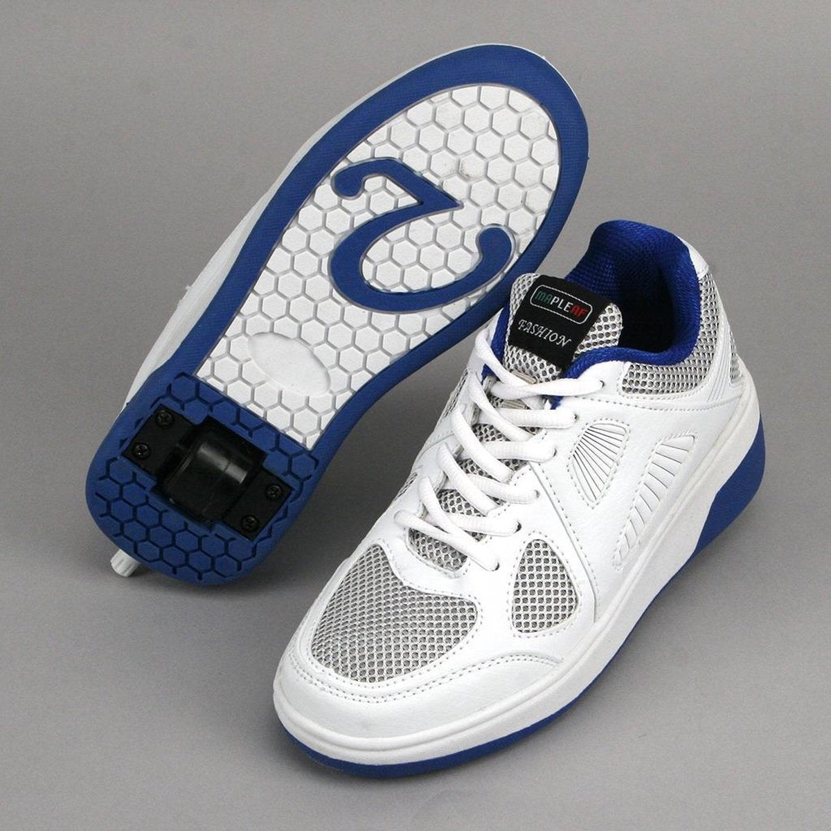 Mapleaf Fashion Roller Sneakers 38 Wit/Blauw