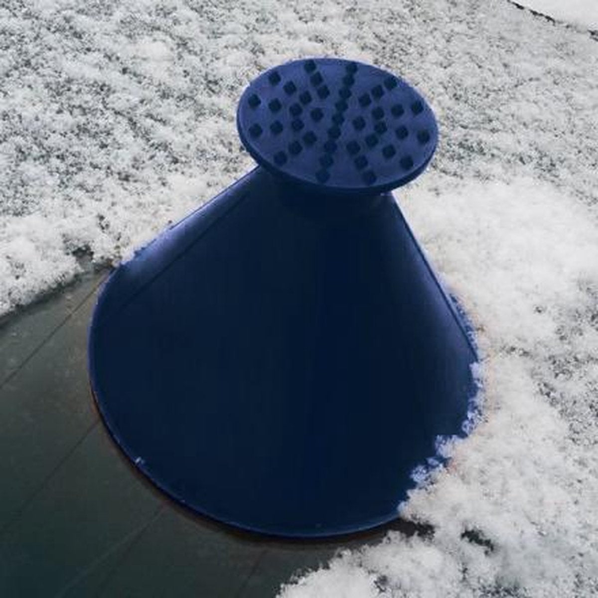 Magische Ijskrabber - Sneeuwveger - 360° - Met Trechterfunctie - Blauw