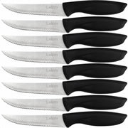 Lekro Steakmessen - 8-delige Steakmessenset - Vaatwasserbestendig - Roestvrij Staal