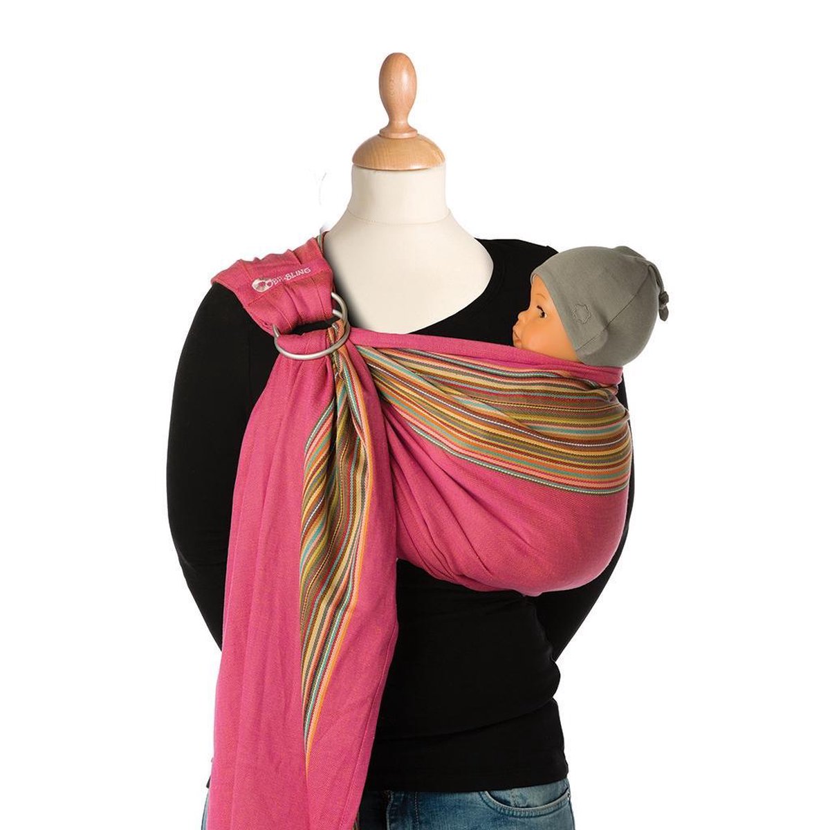Babylonia BB SLING Draagdoek Baby - One Size - Pink Pepper