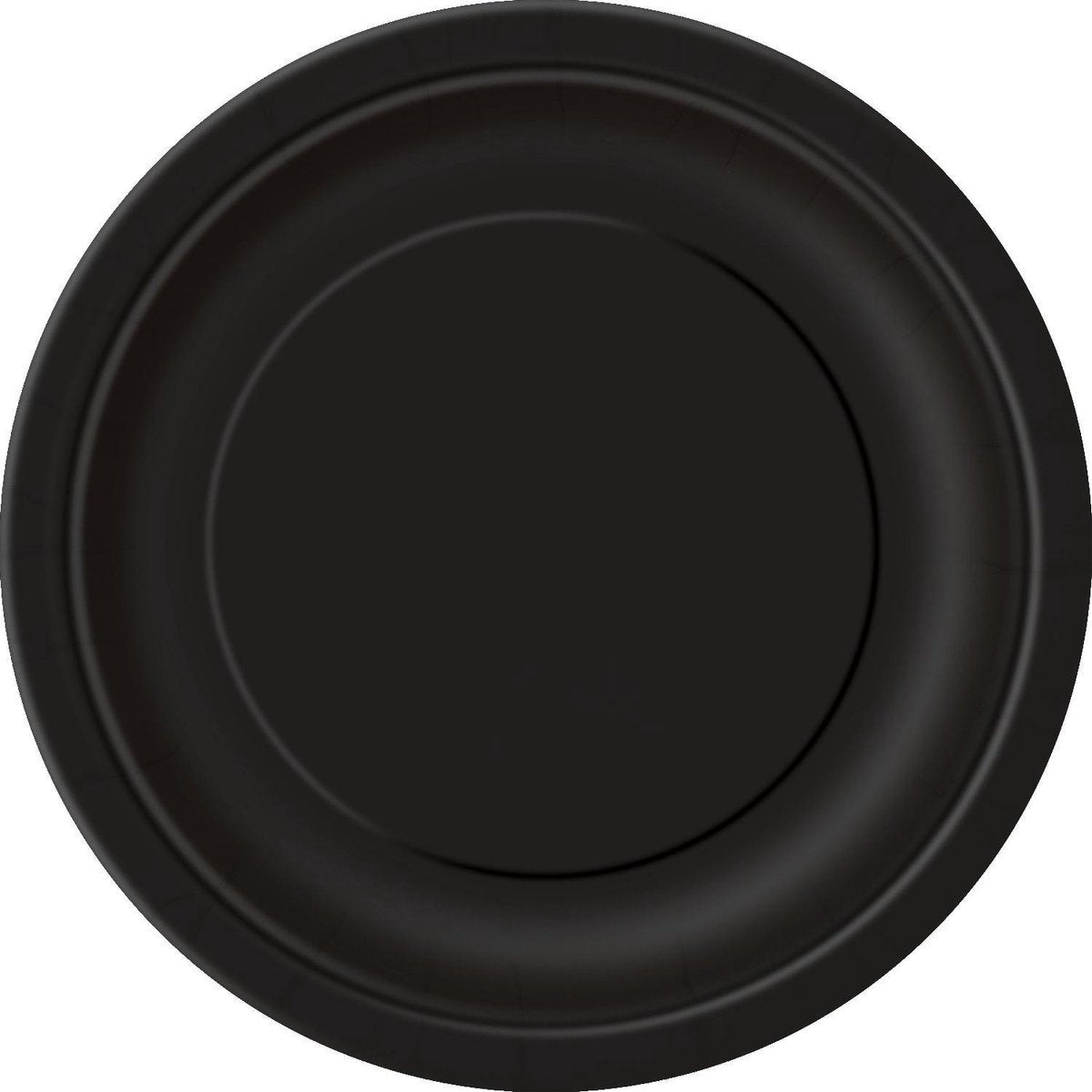 Ronde zwarte borden set