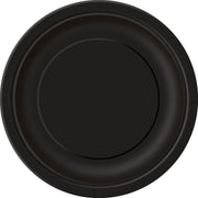 Ronde zwarte borden set