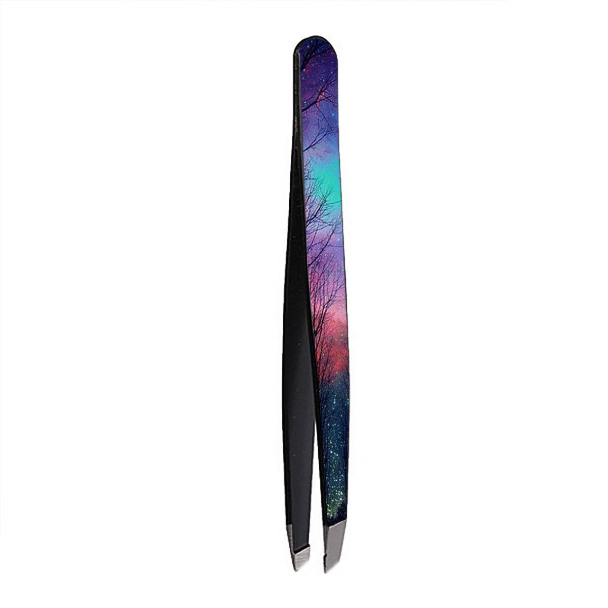 Beautytools Professional Slant Line Epileer Pincet/ Tweezer Voor Wenkbrauwen: Magical Forest - Schuine Punt - (BT-1857)