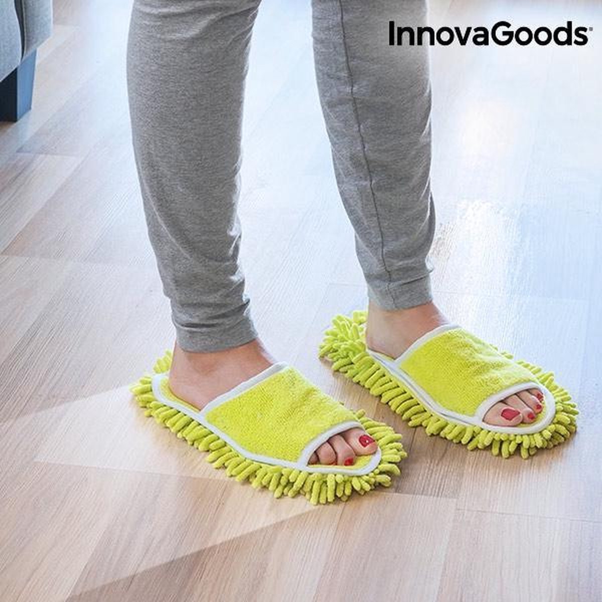 InnovaGoods Slippers met Mop