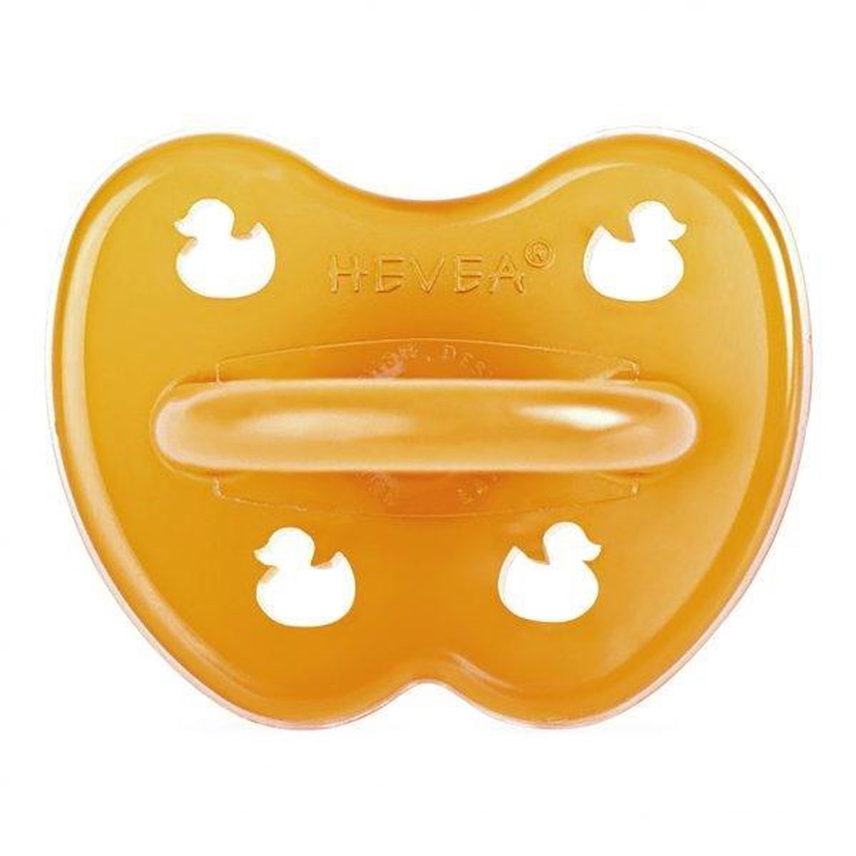 HEVEA fopspeen symmetrisch “Classic" - 3-36 maanden - 100% natuurrubber - Eend