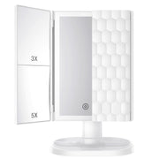 Strex Make Up Spiegel met LED verlichting - 3 Verlichtingsmodus - 3/5x Vergroting - 360° Verstelbaar
