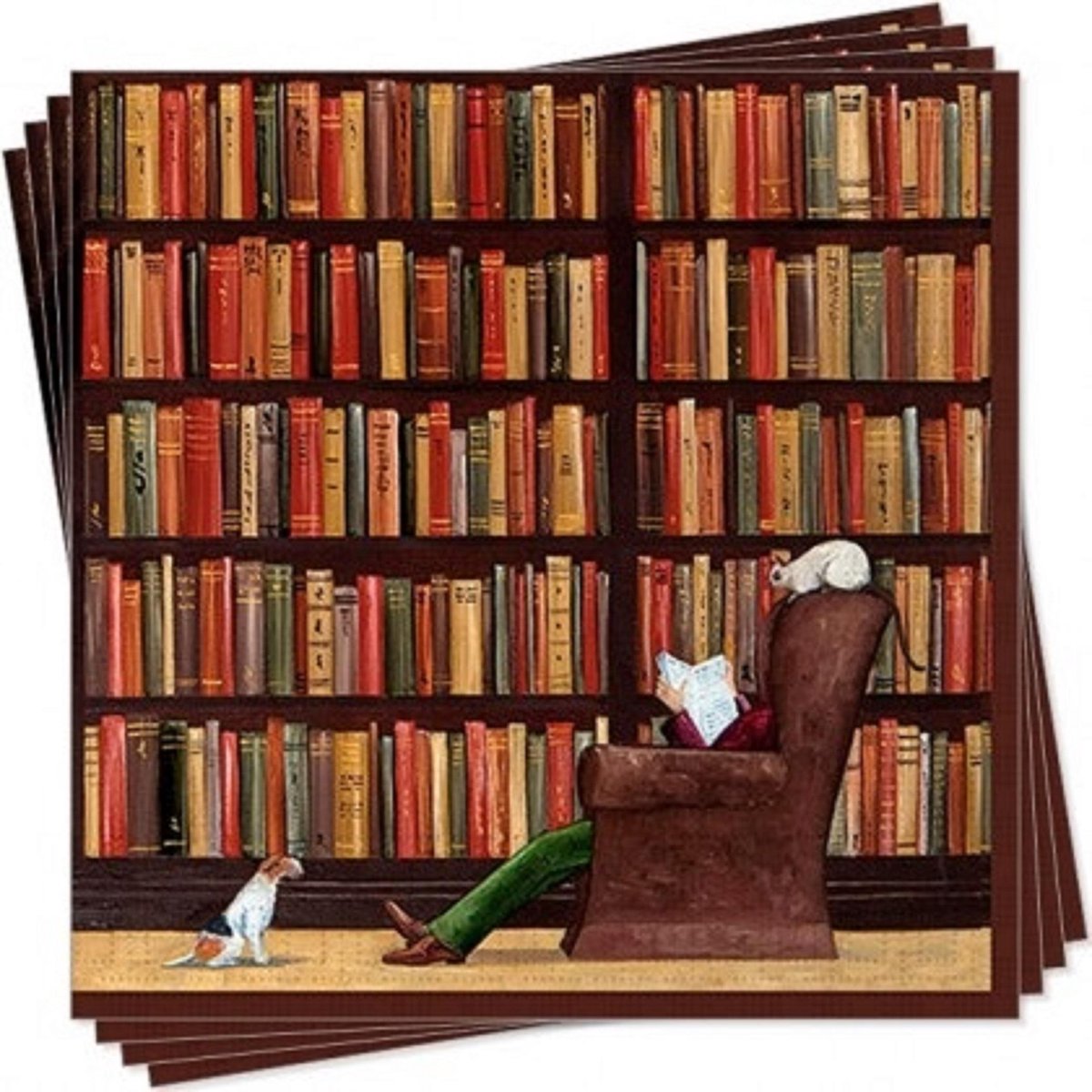 Servetten Boeken (20st) 33x33cm
