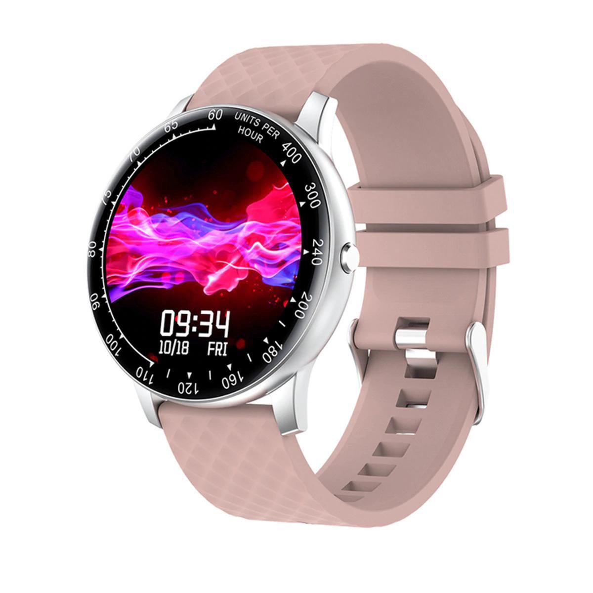 Slimme Armband met Sportactiviteitstracker - Touch - Hartslag- en Bloeddrukregeling H30 - Roze