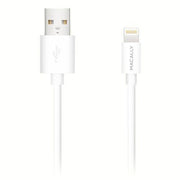 Macally Lightning naar USB Kabel MFI Licentie 90 CM Wit