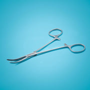 BeautyTools Kocher / Klemschaar Gebogen Met Klemmechanisme - Getande Grijpbekken - 14 cm (MS-1178) INOX