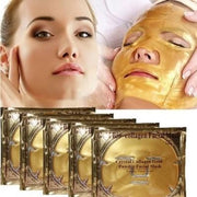 DisQounts Collageen gezichtsmasker - Huidverzorging - Maskers - Goud collageen - Natuurlijk huidproduct - 10 stuks - Een heerlijk verzorgend masker