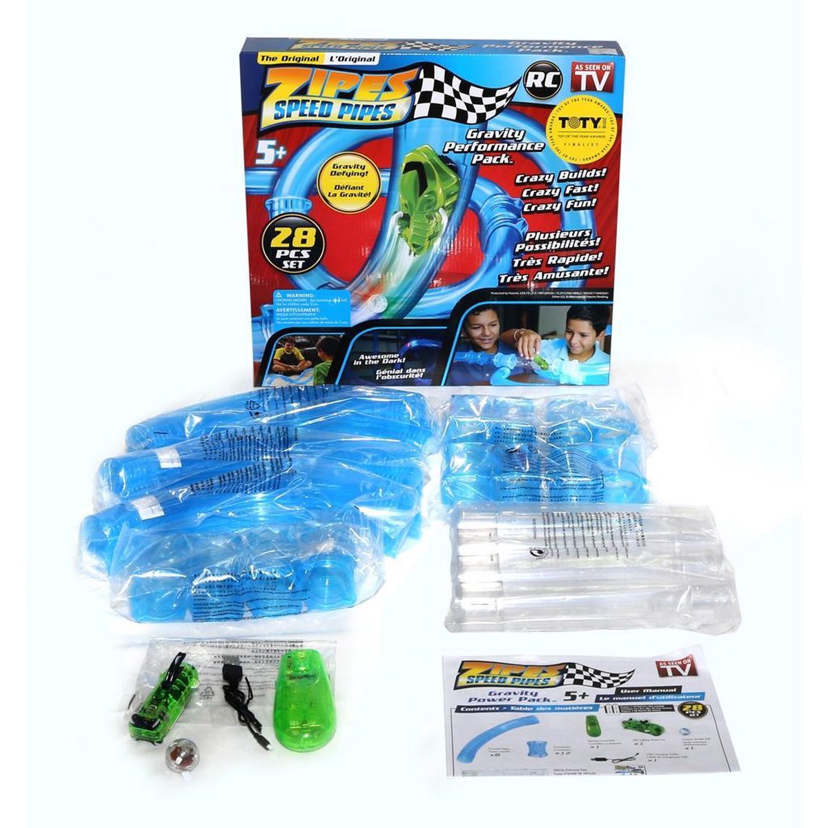 Zipes Speeds Pipes - 28-delige Racebaan set