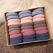 Set 30 stuks meisjes - dames haar elastiekjes gekleurd - elastisch goede kwaliteit elastieken zonder metaal - 4 cm diameter - rekbaar - zonder doosje geleverd