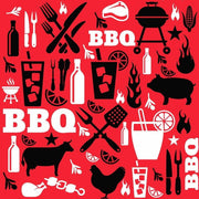 Duni Servetten Bbq 3-laags 33 Cm Rood 20 Stuks
