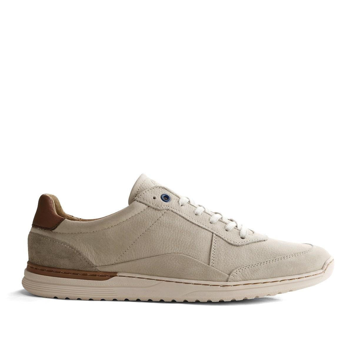 Travelin Eastoke - Sportieve Leren Heren Sneaker - Wit - Maat 44