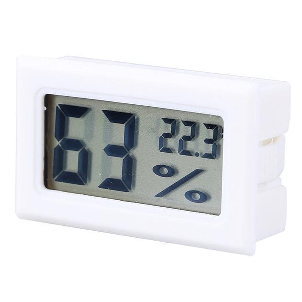 Trendfield Hygrometer en Thermometer 2 in 1 - Luchtvochtigheidsmeter voor Binnen en Buiten - Wit