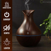 Luchtbevochtiger - Aroma diffuser- Aroma vernevelaar- Humidifier - Luchtbevochtigers - Diffuser aromatherapie - 7 LED Kleuren