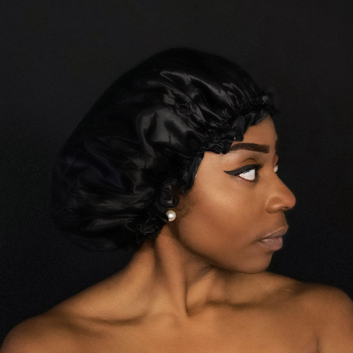 Afabs® XL Extra grote Douchemuts / Shower cap / Douchekapje / Douchecap voor vol haar / krullen / afro - Zwart
