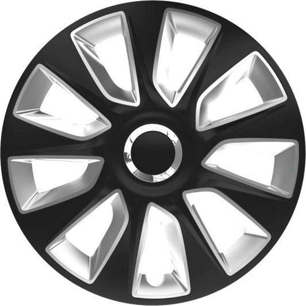 Versaco Stratos RC - Wieldoppen - Zwart/Zilver - 13 inch - 4 stuks