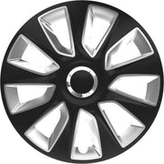 Versaco Stratos RC - Wieldoppen - Zwart/Zilver - 13 inch - 4 stuks