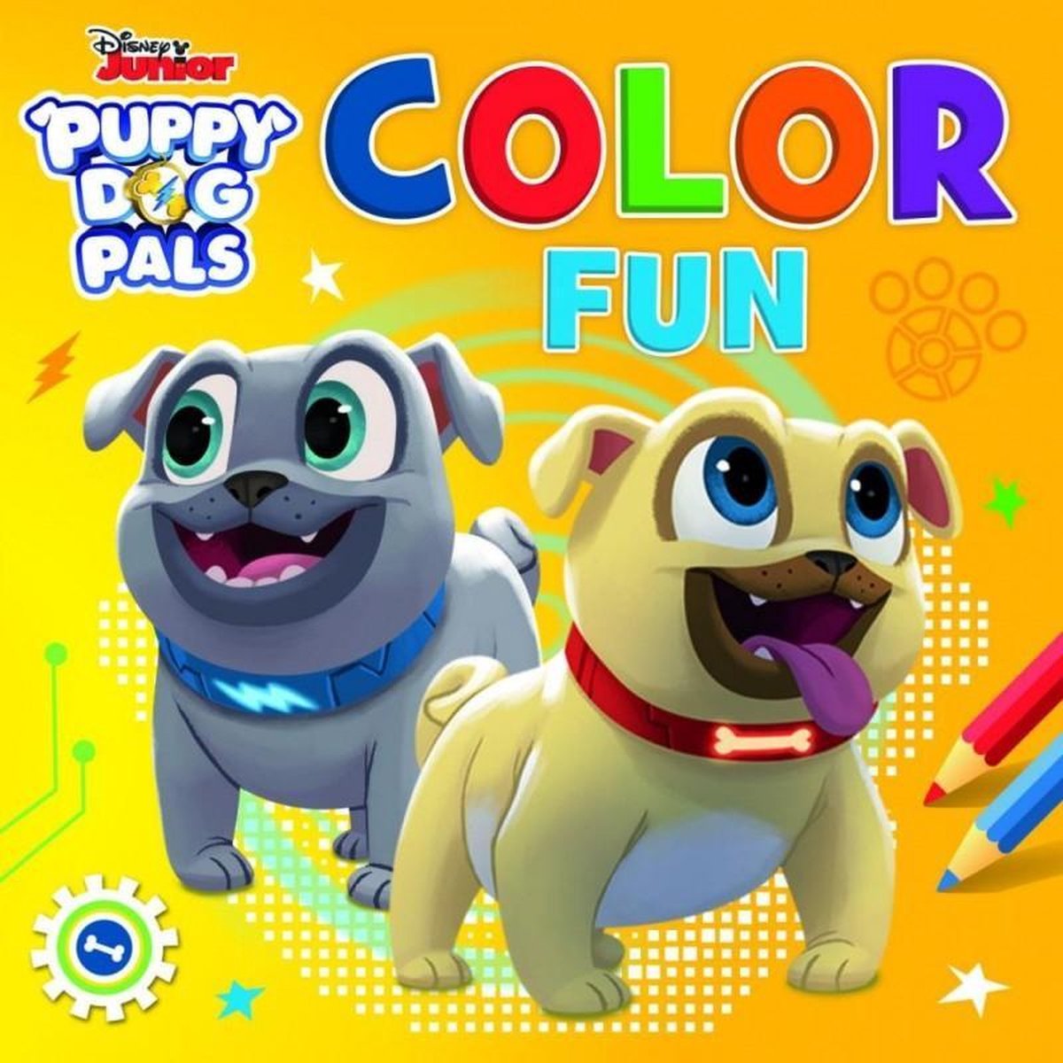 Deltas Kleurboek Disney Color Fun Puppy Dog Pals 22 Cm Geel