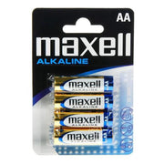 4x alkaline batterij Maxell Alkaline LR6/AA BL020