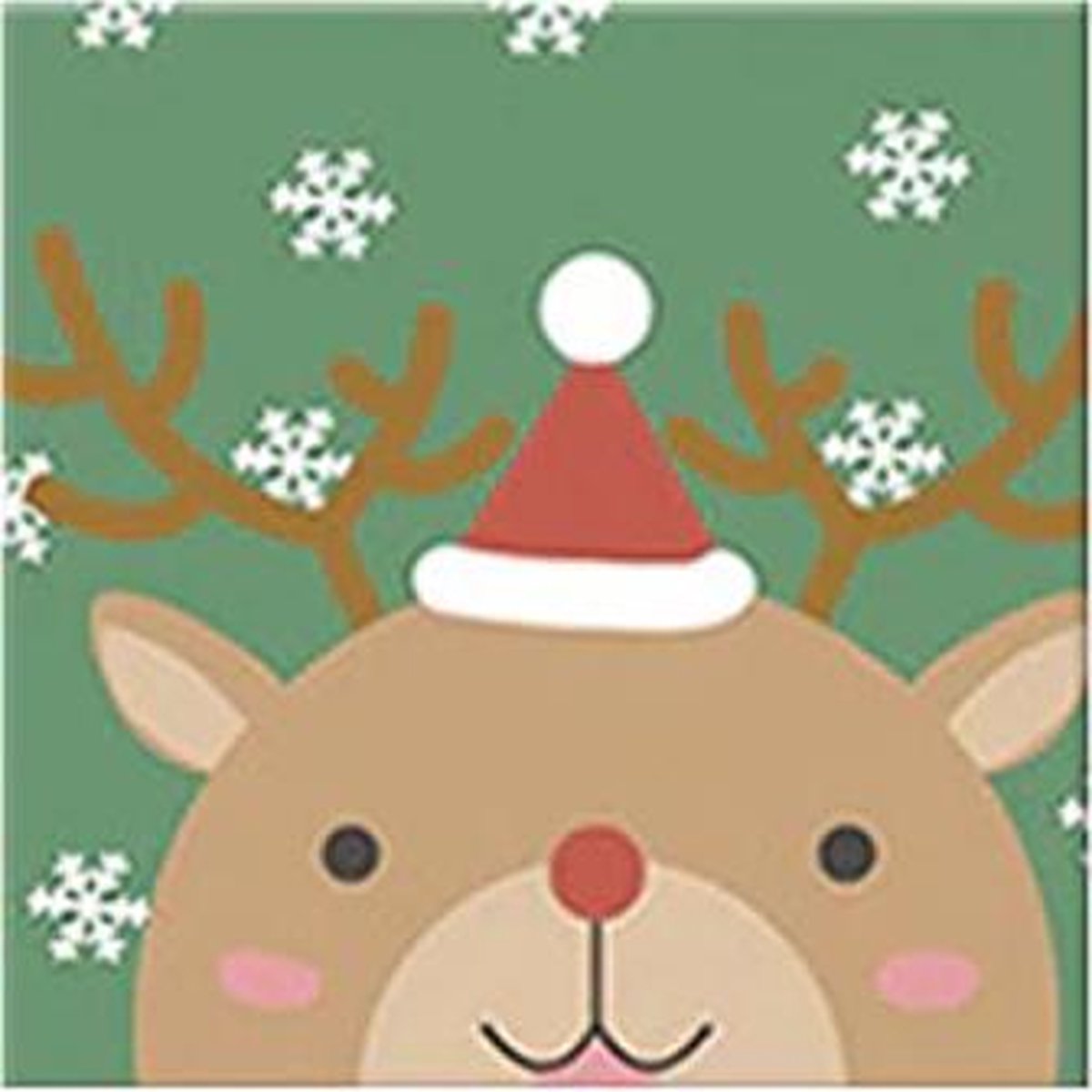 Schilderen op nummer voor kinderen Kerst 01 20x20cm