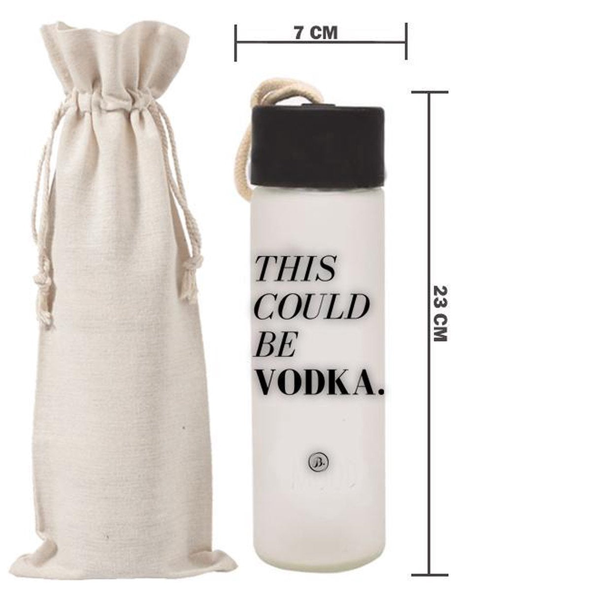 Luxe Glas Drink Fles - 450 ml - This Could Be Vodka