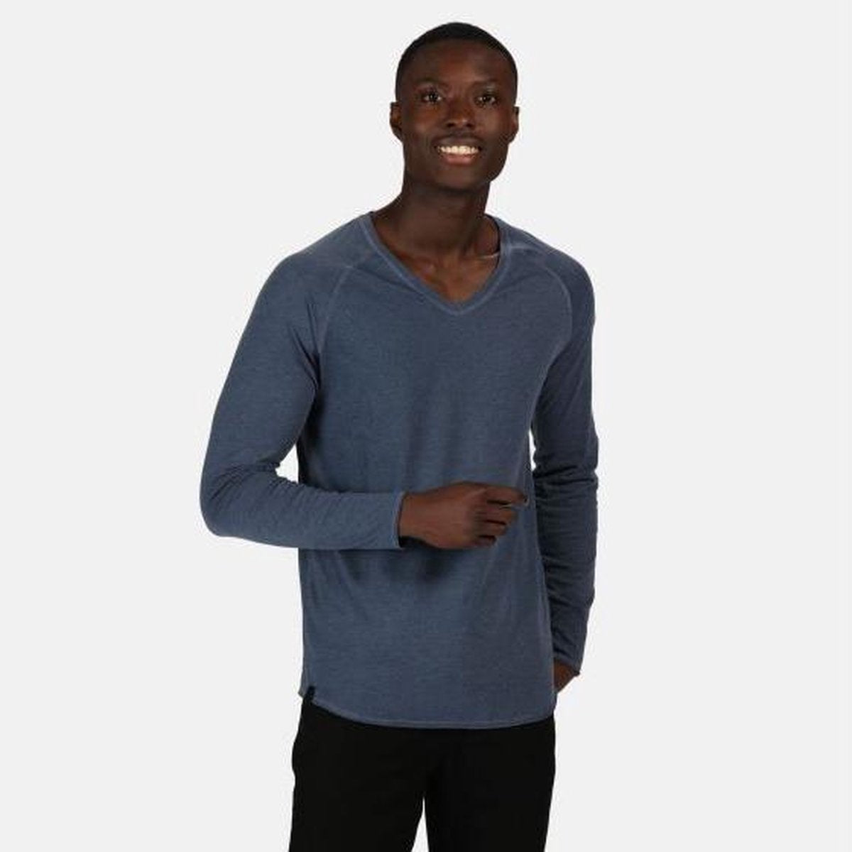 Kiro II Coolweave Lichtgewichte t-shirt met lange mouwen van Regatta voor Heren van biologische Coolweave-jersey
