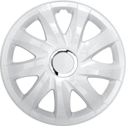 Drift wieldoppen 15 "wit gelakt 4 stuks Eenvoudige installatie