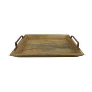 Deco4yourhome - Dienblad - Hout - Koperen Handgrepen