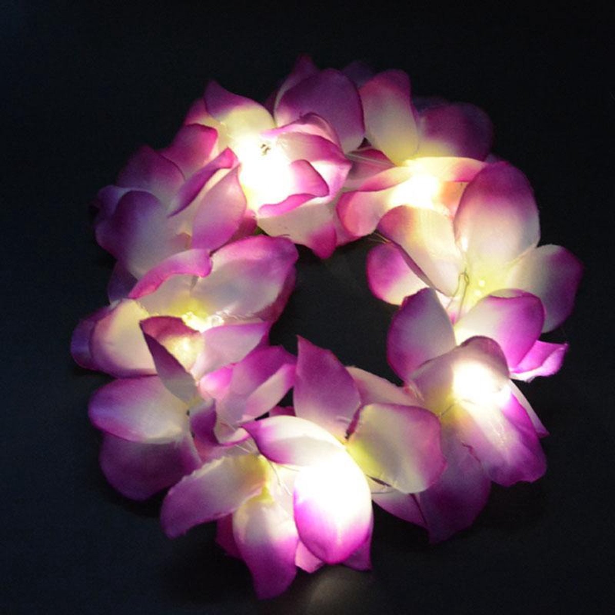 Lichtgevend Haar Frutsel - LED - Paars