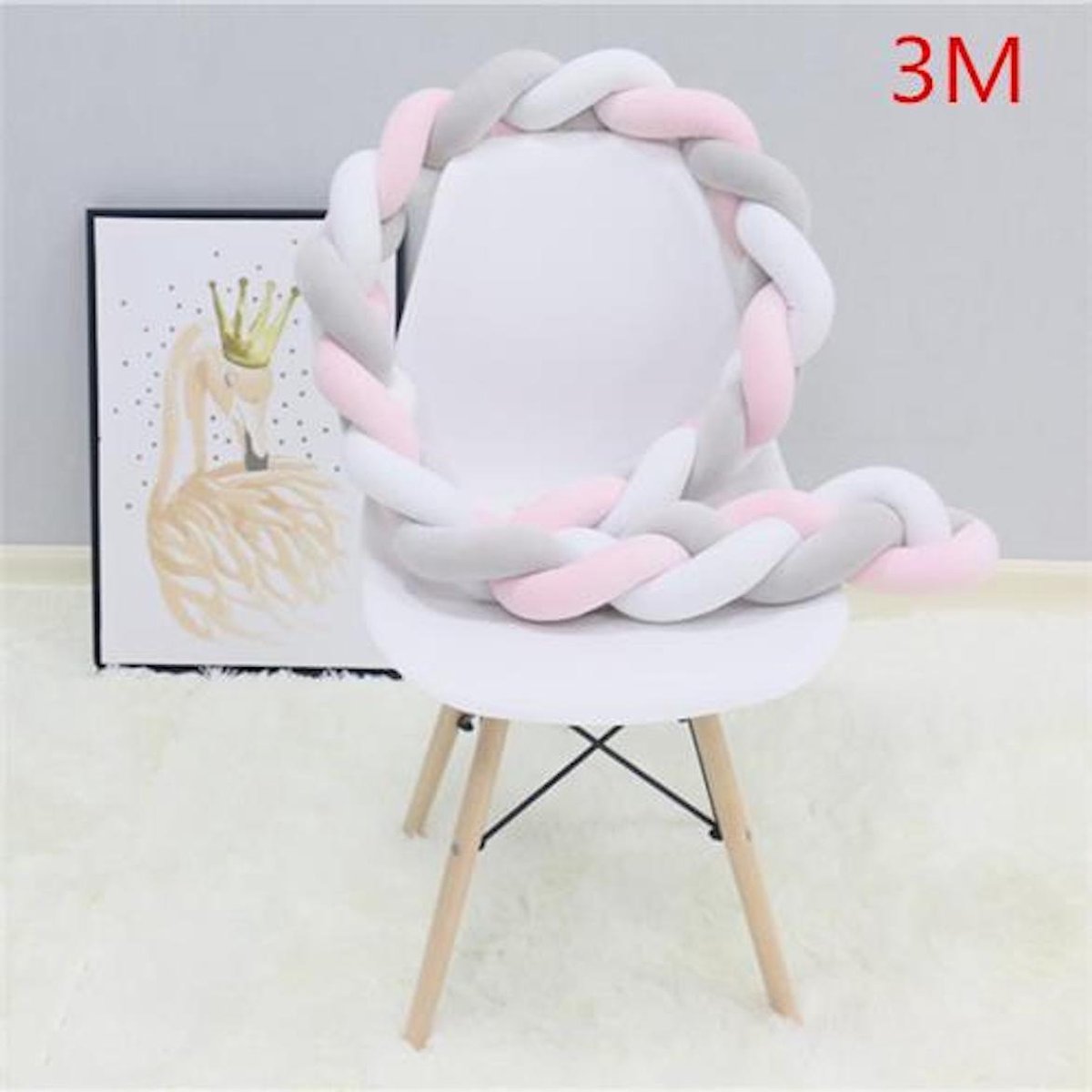 Baby Bed Bumper gevlochten