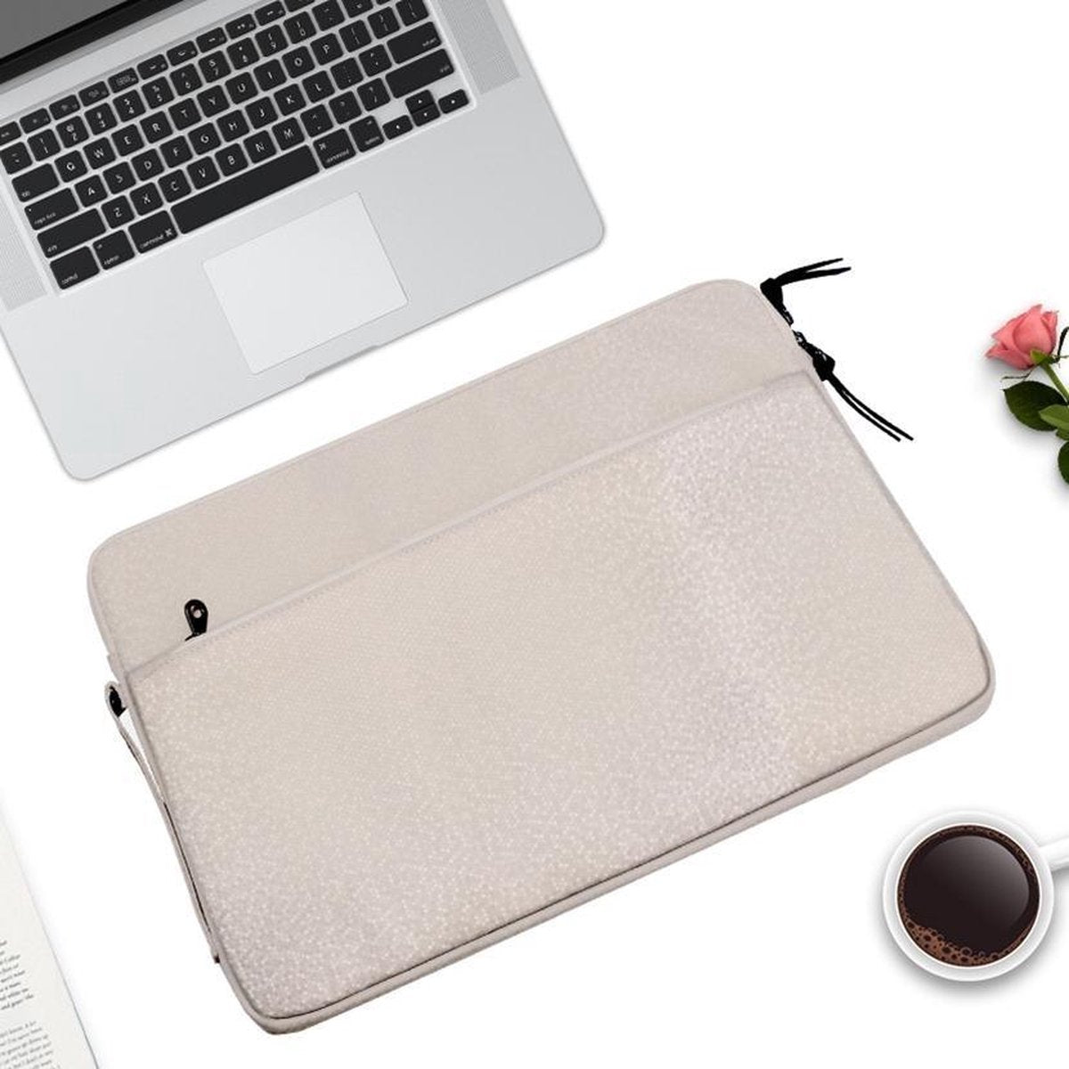 Mobigear Diamond Pattern Laptop Sleeve / Tas 13.3 inch Beige