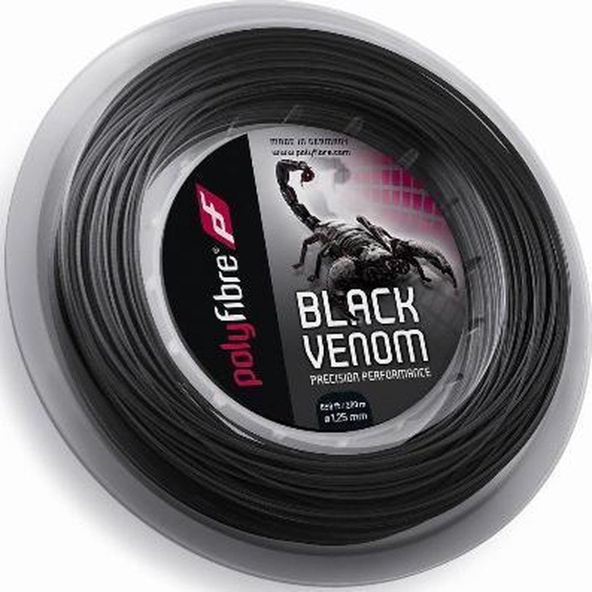 Polyfibre Black Venom 200 m. tennissnaar 1