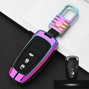 Auto Lichtgevende All-inclusive Zinklegering Sleutel Beschermhoes Sleutel Shell voor Ford G Stijl Smart 3-knop (Kleur)