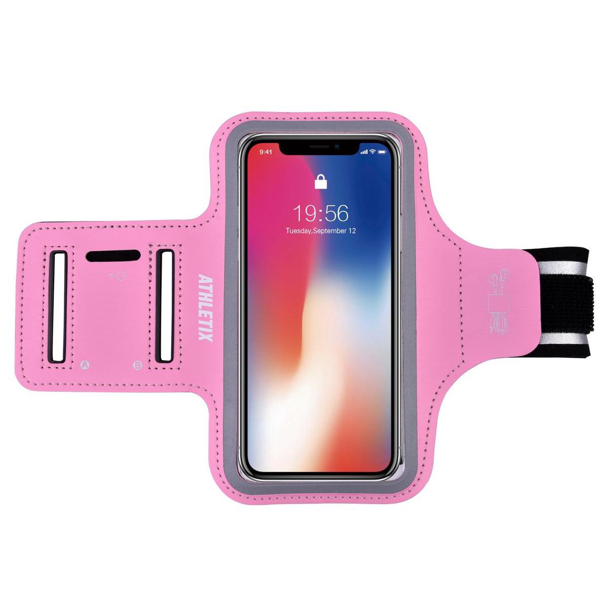 Roze Sportarmband - Universele Hardloop Armband - Smartphonehouder iPhone