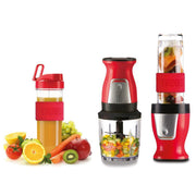 Trebs 99336 - Smoothiemaker en hakmolen - Rood