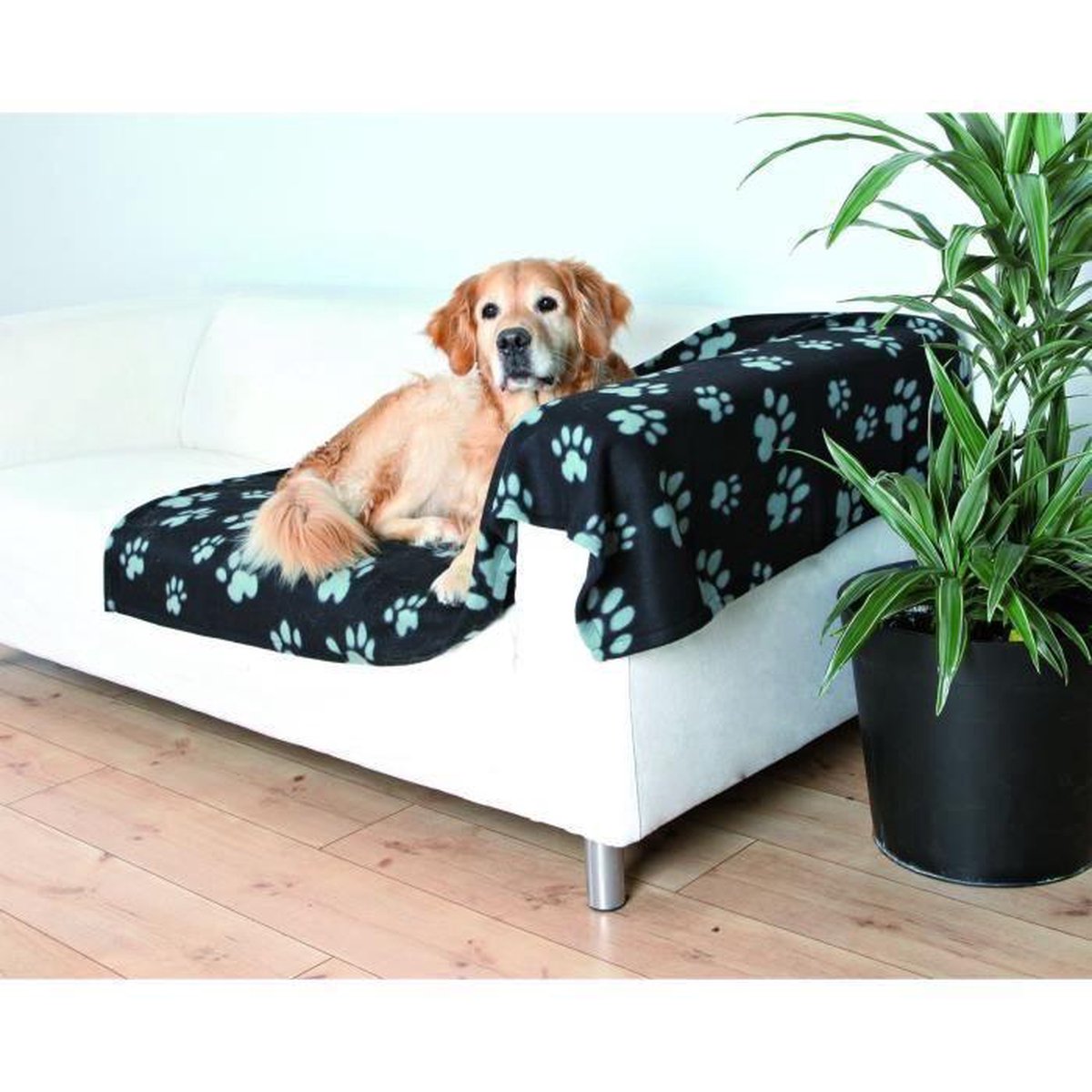TRIXIE | Trixie Barney Fleece Hondendeken Zwart/grijs