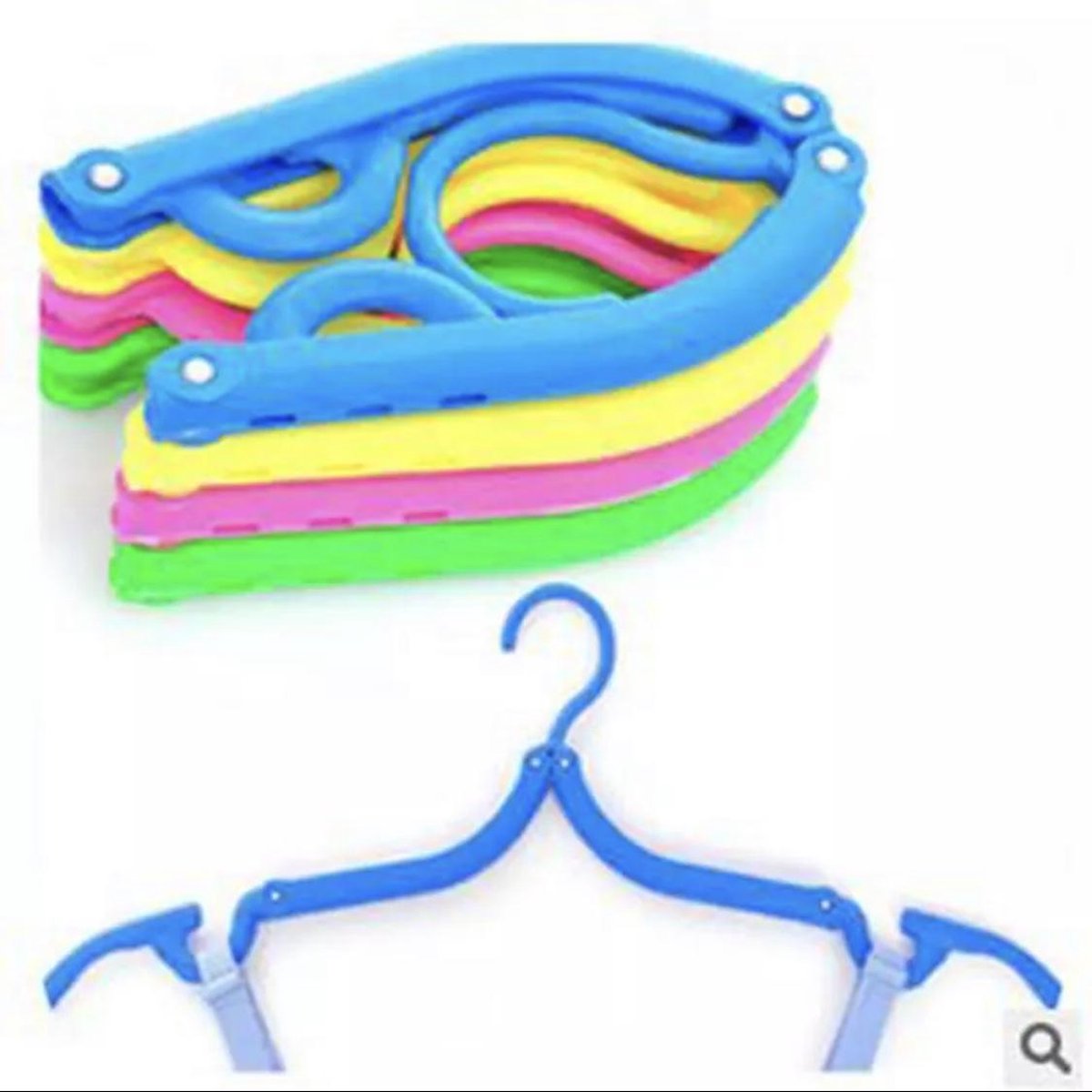 Inklapbare Kledinghanger van Versteeg® -  Blauw - Kledinghanger - Reishanger - kleding hanger - Kleding haak - Reiskledinghaak - inklapbaar