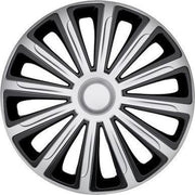 Car Plus Wieldoppen Alaska 15 Inch Abs Zilver/zwart Set Van 4