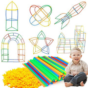 DW4Trading® Straw en Connectors bouwset 200 delig