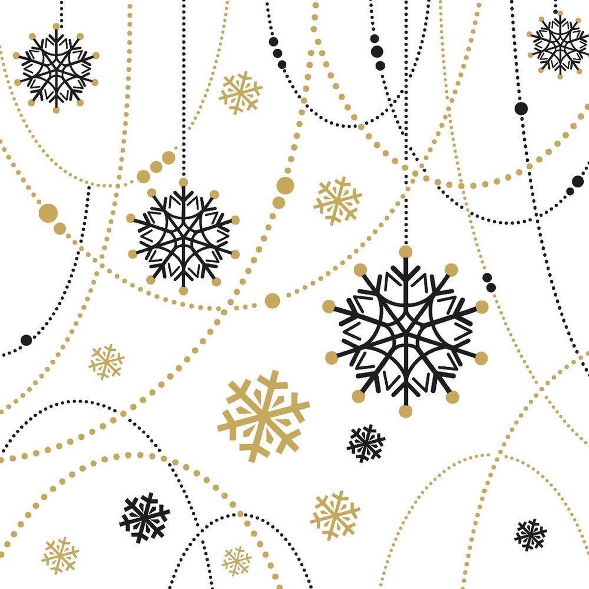 Duni Servetten Snow Air-laid 40 Cm Papier Wit 12 Stuks