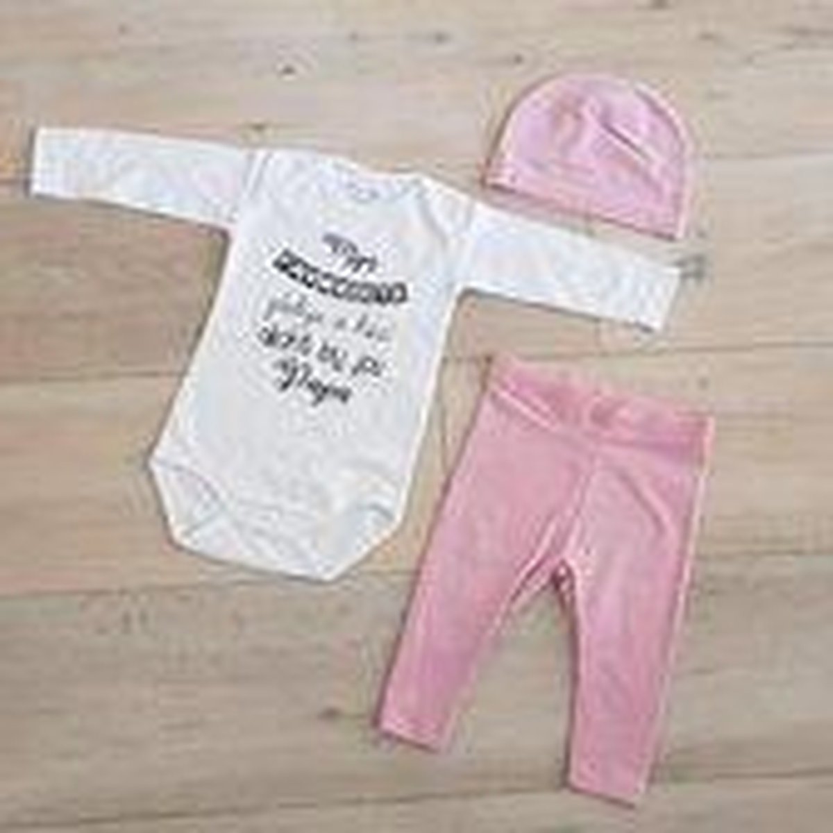 Baby cadeau geboorte meisje jongen set met tekst aanstaande zwanger kledingset pasgeboren unisex Bodysuit |  babykleding Huispakje | Kraamkado | Gift Set babyset kraamcadeau pakje babygeschenk babygeschenkset kraampakket