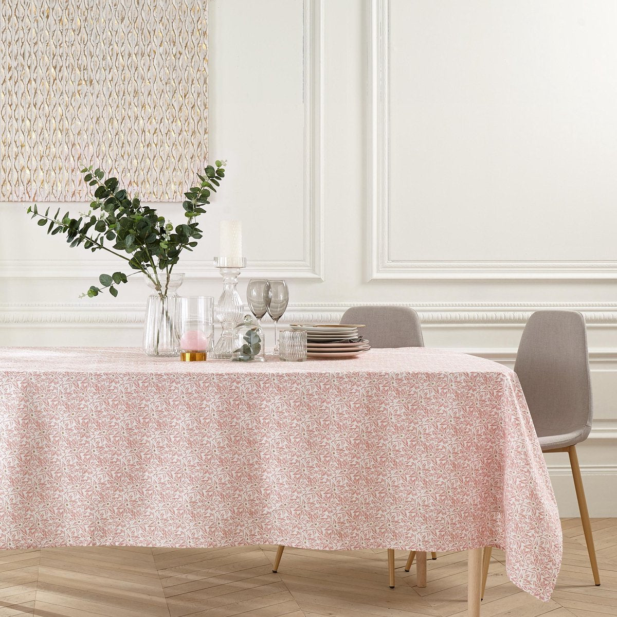 Atmosphera Tafelkleed Tropic anti vlek - 140 x 240 cm - Rood - Anti vlekken