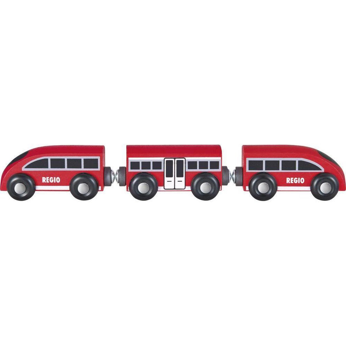 Eichhorn 2 loks en 1 wagon regionale trein rood 1364