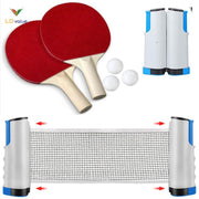 Tafeltennis Set – Ping Pongset – Tafeltennis Batjes – Pingpong – Tafel Tennis Ballen – Balletjes – Net – Uitschuifbaar